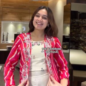 New Super Trending Party Wear Shrug And Plazzo