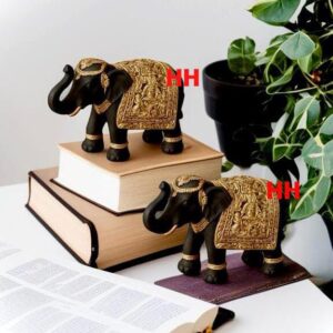 Hand Painted Embossed Elephant