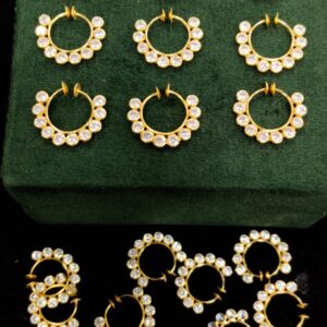 14 crt bis hallmarked solid spring nath