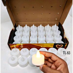SMOKE FREE WARM FLICKERING LED CURVED CANDLES